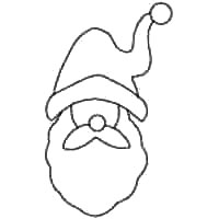 Santa Template - 45 Whimsical Free Santa Outlines, Printable