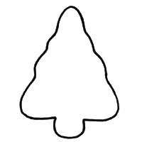 Christmas Tree Outline - 21 Free Christmas Tree Templates