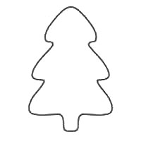 Christmas Tree Outline - 49 Free Christmas Tree Templates