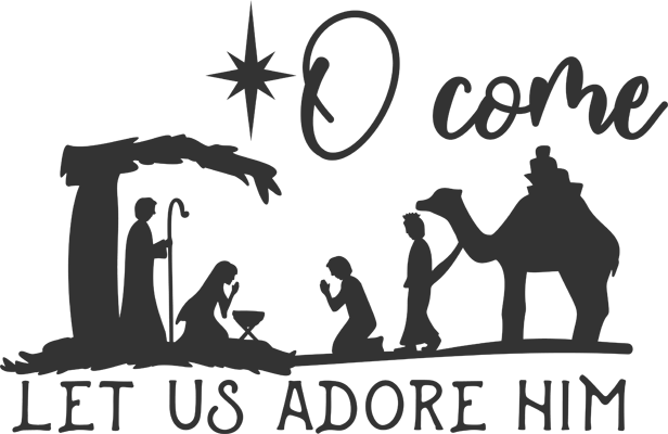 Nativity Outline - 27 Nativity Stencils, Baby Jesus Coloring