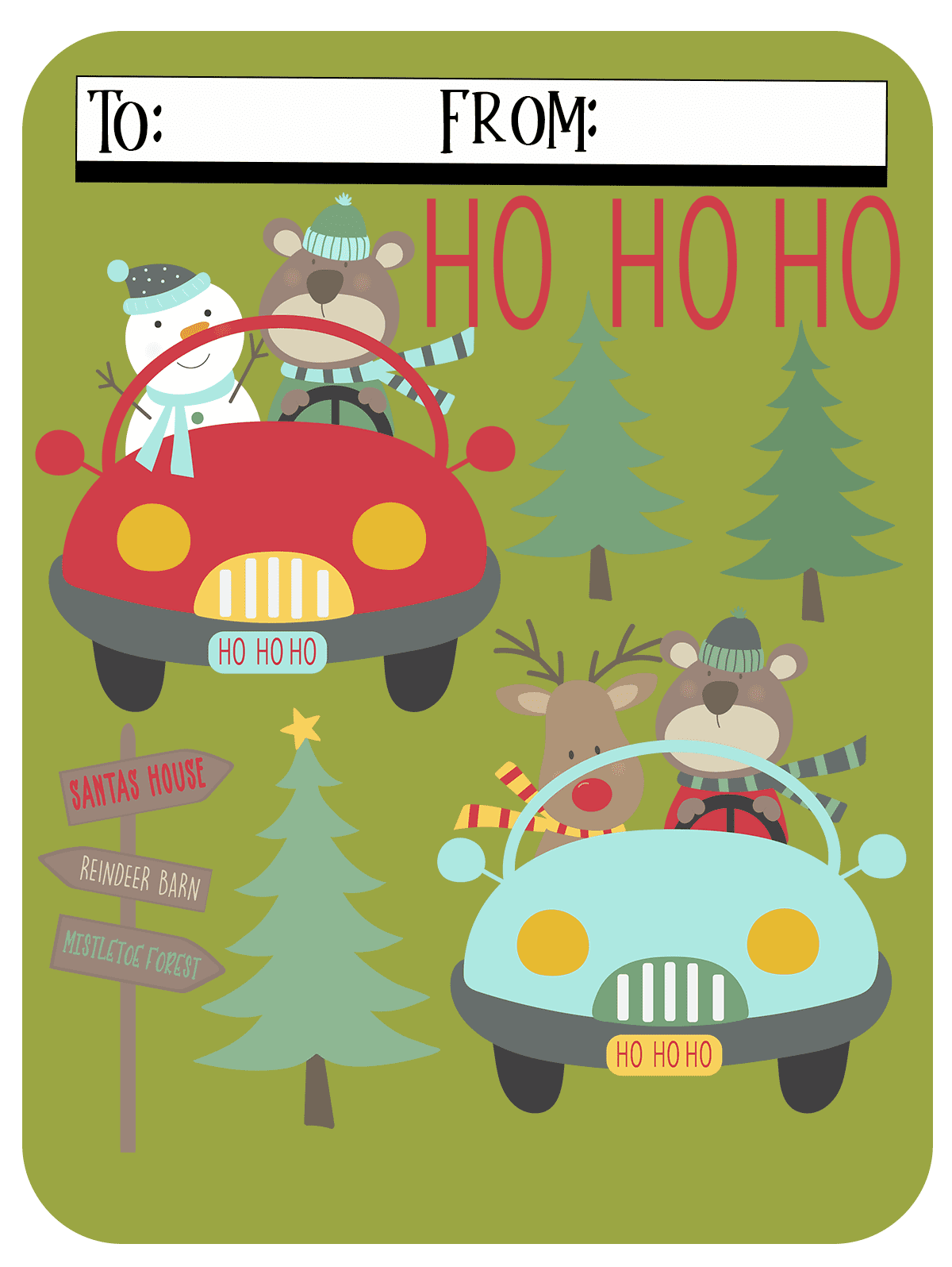 Cutest Christmas Tags Anywhere! 60 Free Hang Tags, Gift Tags