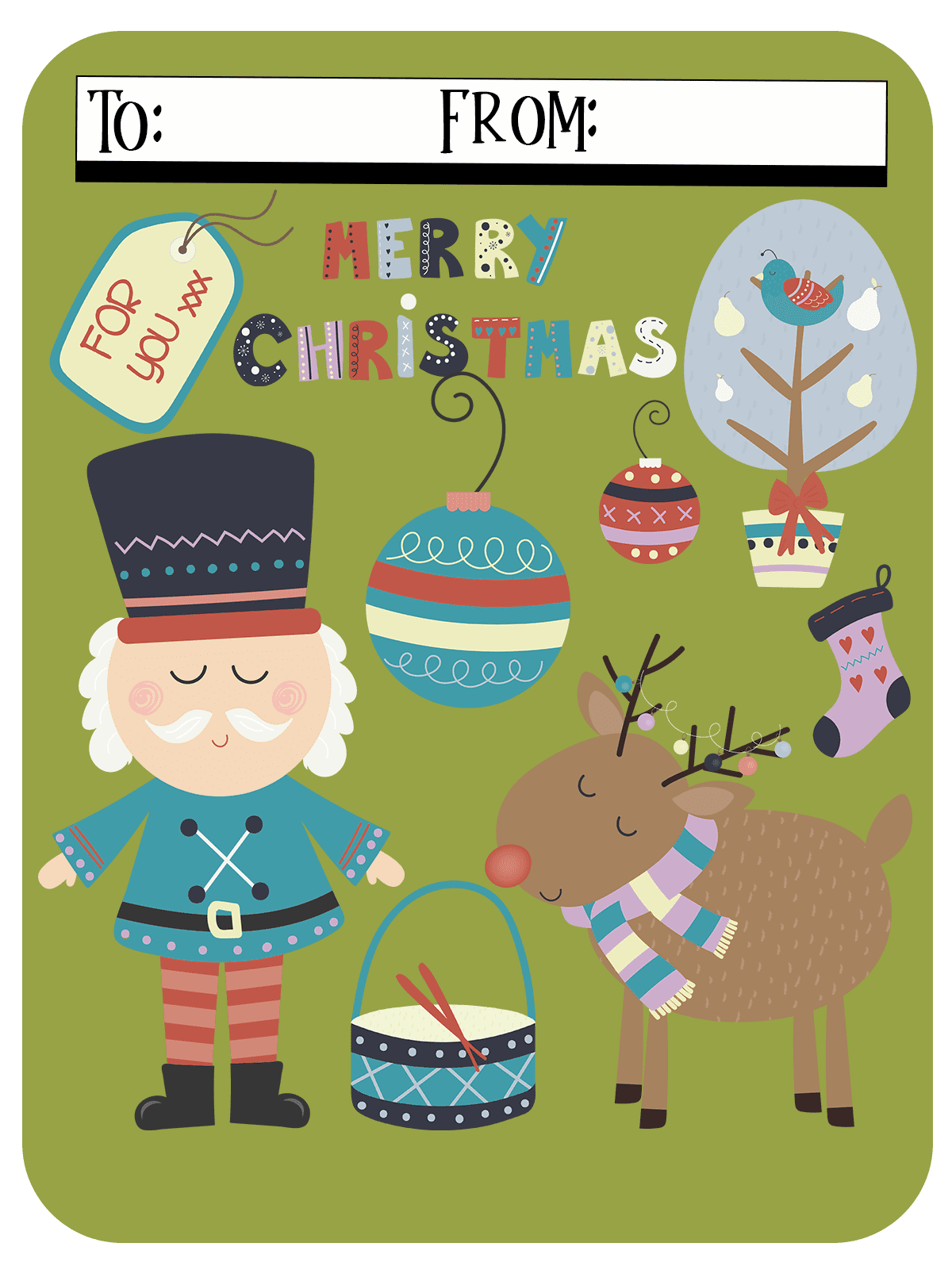 Cutest Christmas Tags Anywhere! 60 Free Hang Tags, Gift Tags