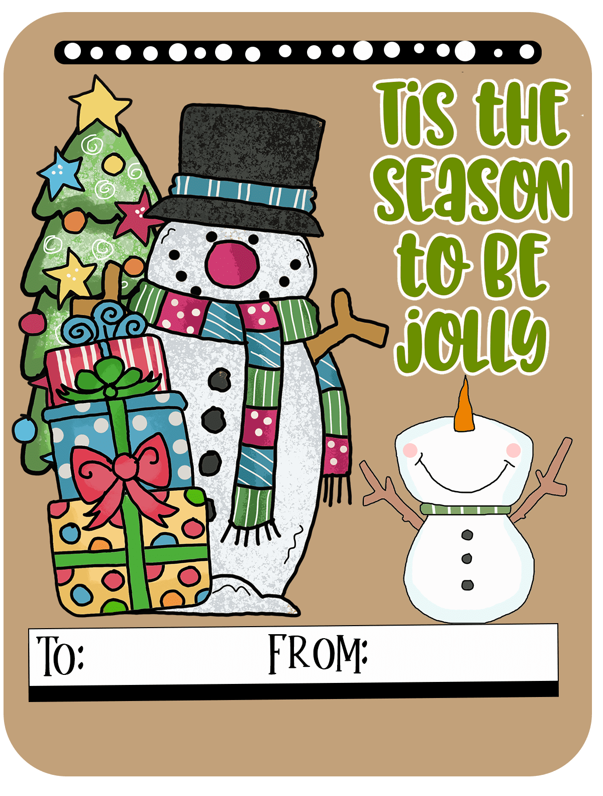 Cutest Christmas Tags Anywhere! 60 Free Hang Tags, Gift Tags