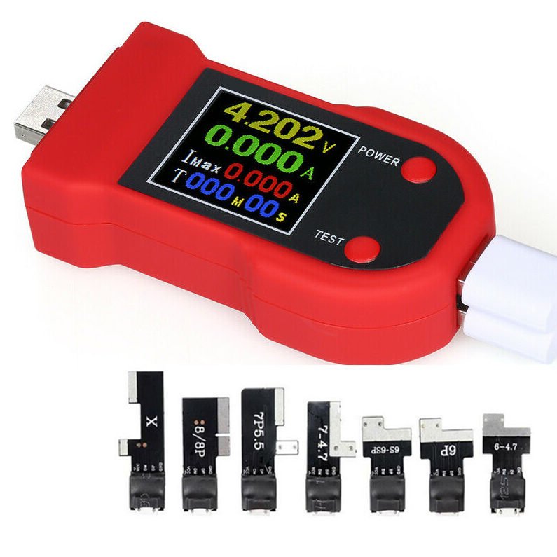 iPhone Current Meter / Red tester for iPhone 6 up to XS Colored
