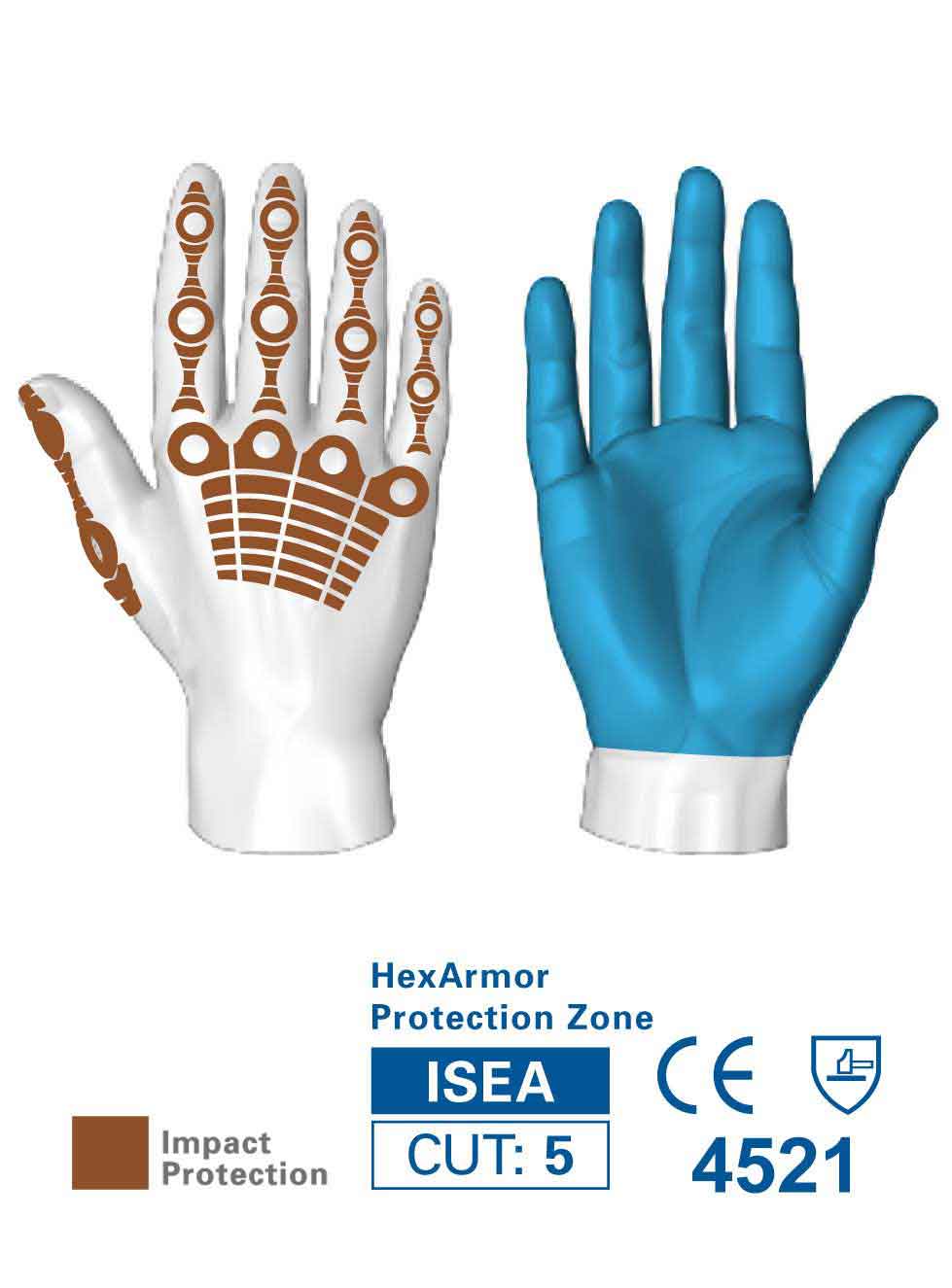 Northrock Safety / HexArmor Chrome Series 4026 Gloves, Cut 5 Gloves