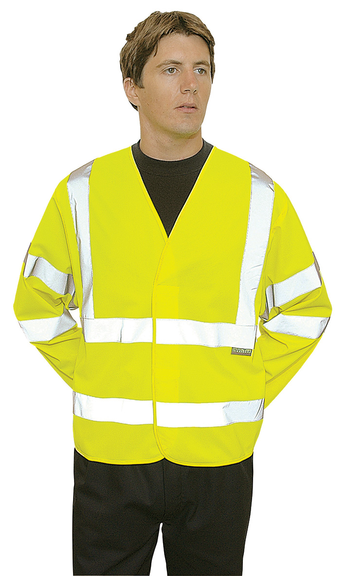 Northrock Safety / Long sleeve safety vest yellow, long sleeve safety vest singapore