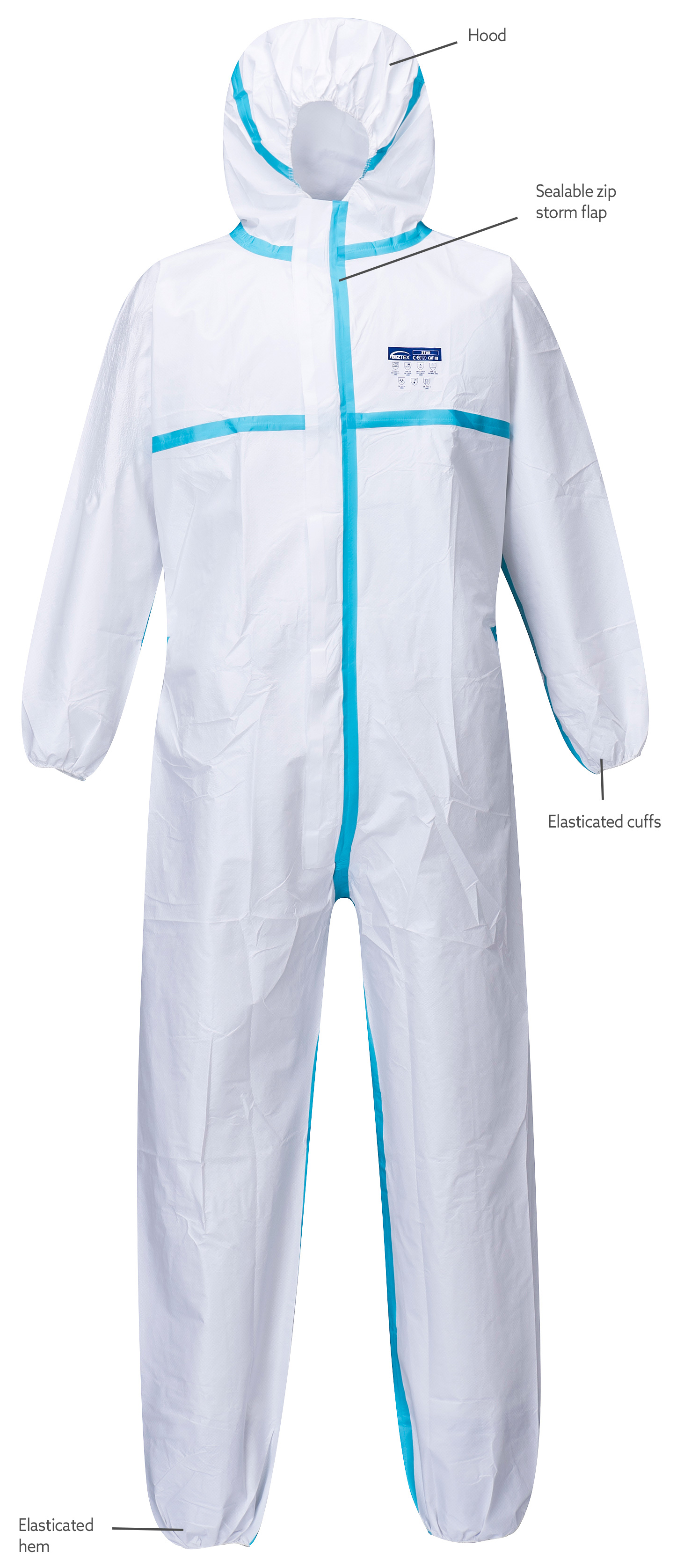 Northrock Safety / BizTex Microporous 4/5/6 Coverall, hazard protective
