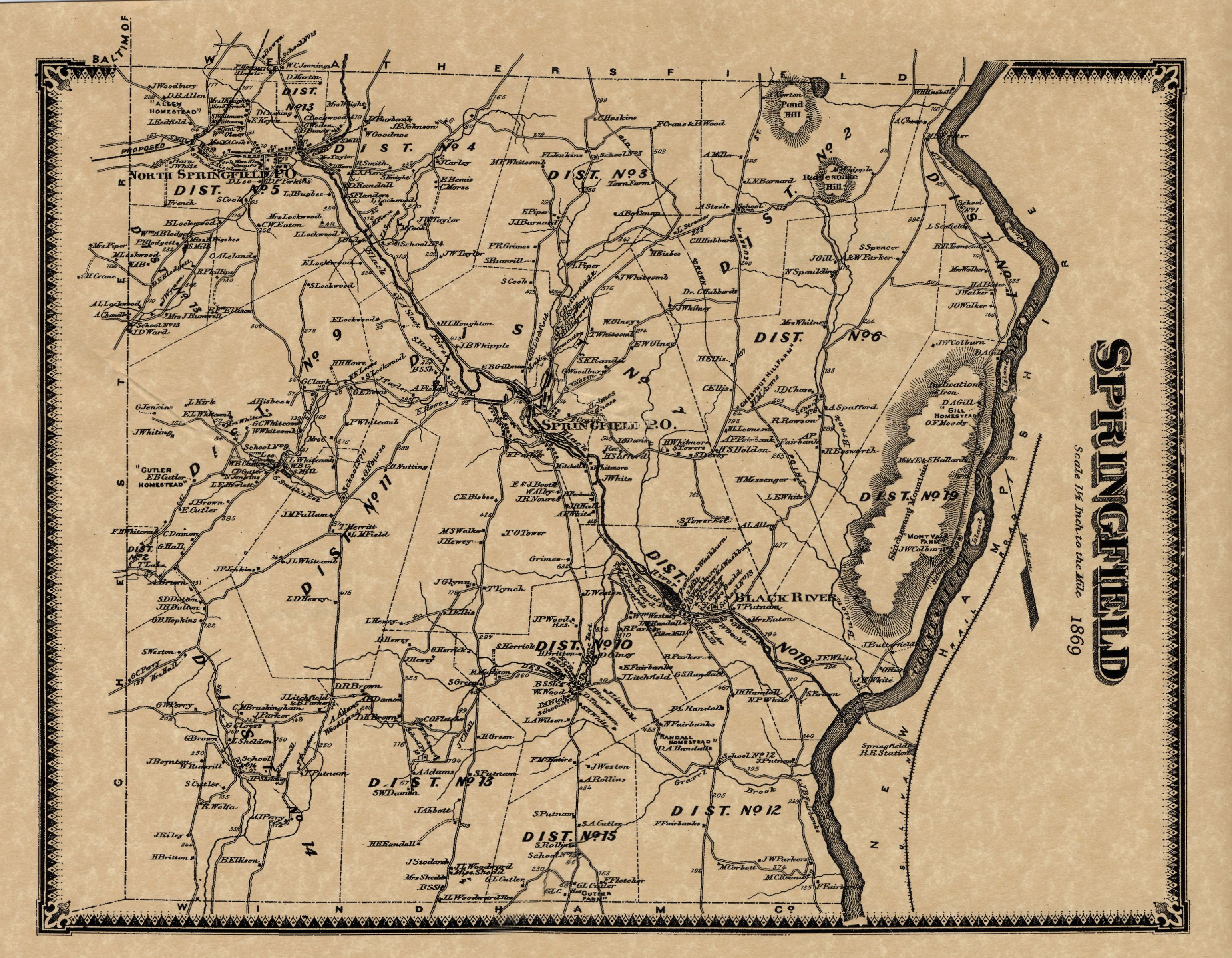NSPS Springfield Vermont History Maps