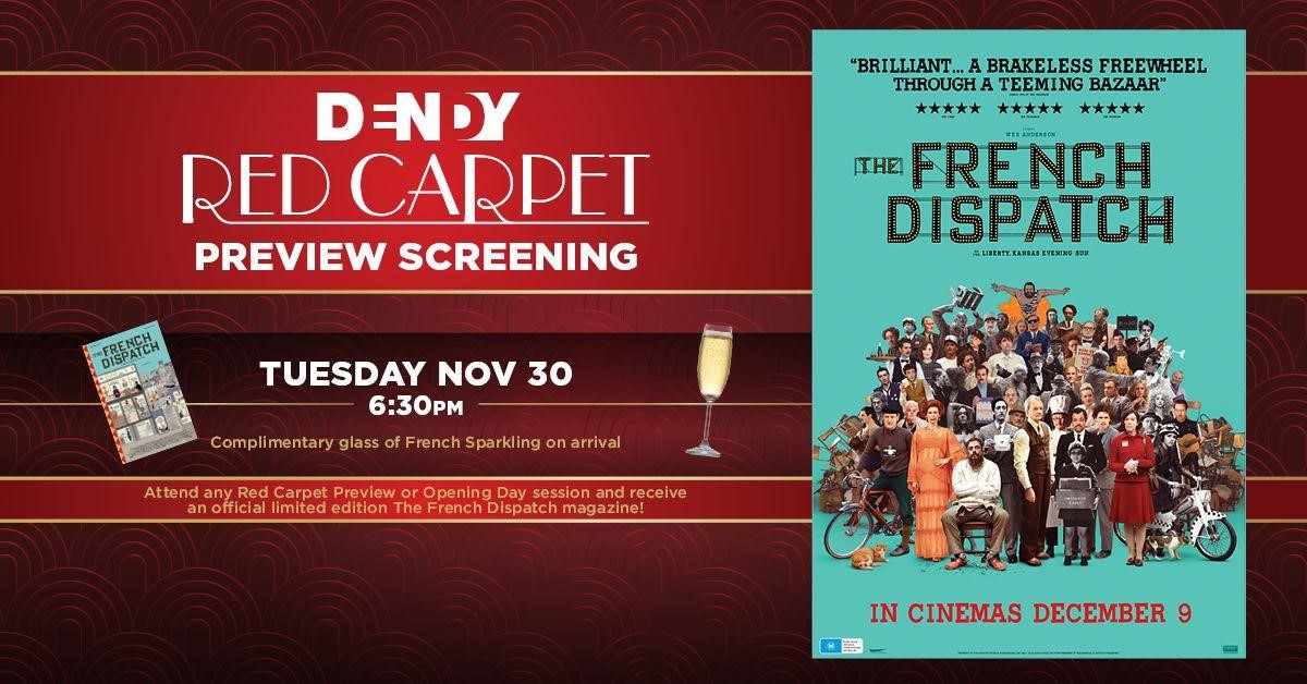 Dendy Red Carpet Preview Brisbane Events Northshore Brisbane