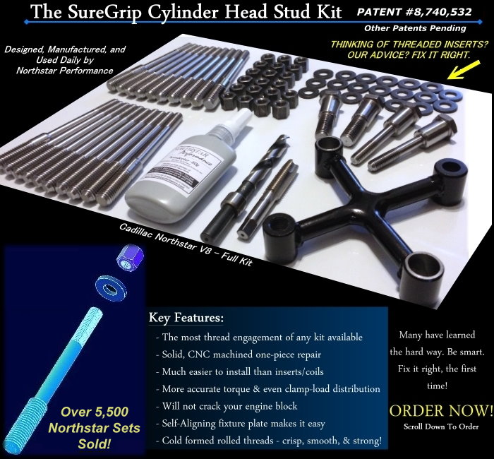 Northstar Performance - Cadillac Head Studs, Cadillac Head Gasket