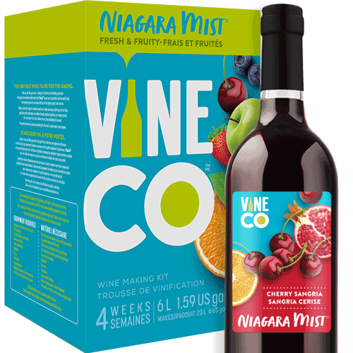 VineCo Wine Kit Niagara Mist Cherry Sangria North Texas Homebrew