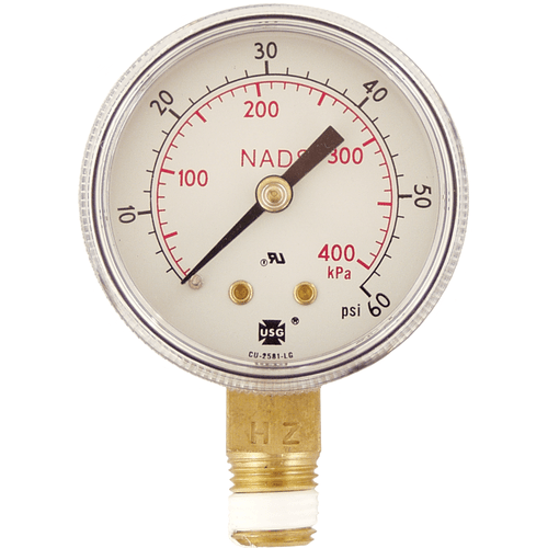Pressure Gauge Low Pressure 060psi North Texas Homebrew Supply