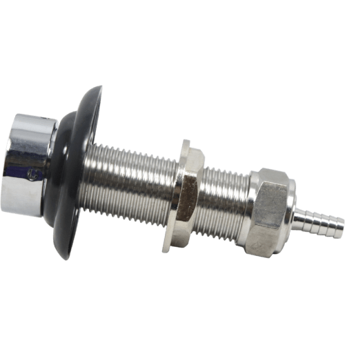 Komos Stainless Beer Faucet Shank 3" Hex Nut & Barb North Texas