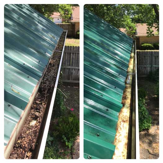 Gutter Cleaning & Brightening Denison TX North Texas Soft Wash