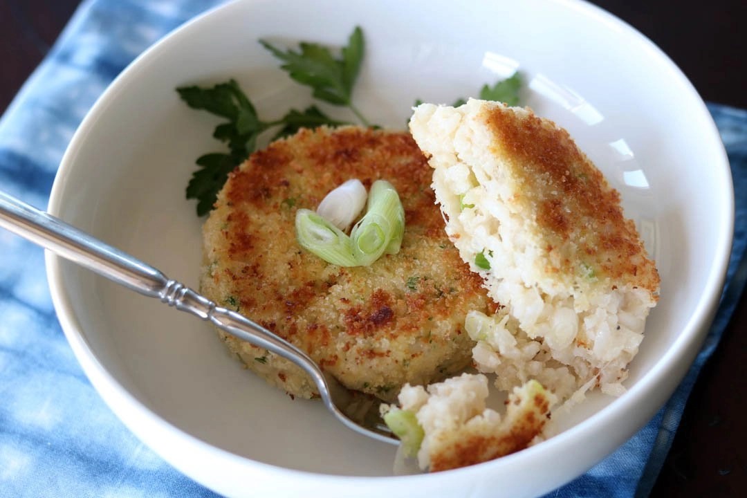 creamy crispy risotto cakes Northwest Cooking Afloat