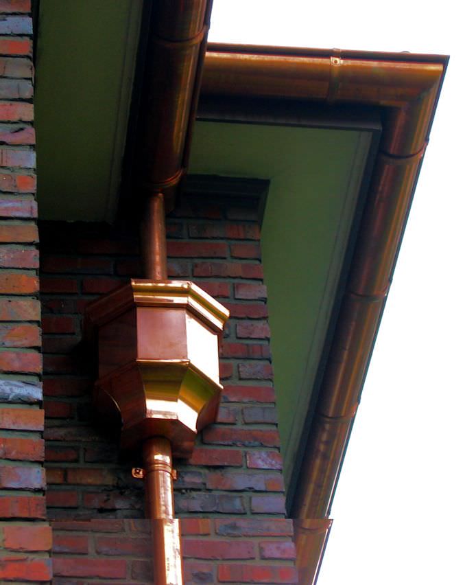 Copper Gutters Northwest Rain Gutter