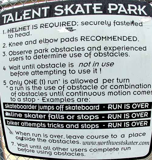 Talent, Oregon Skatepark