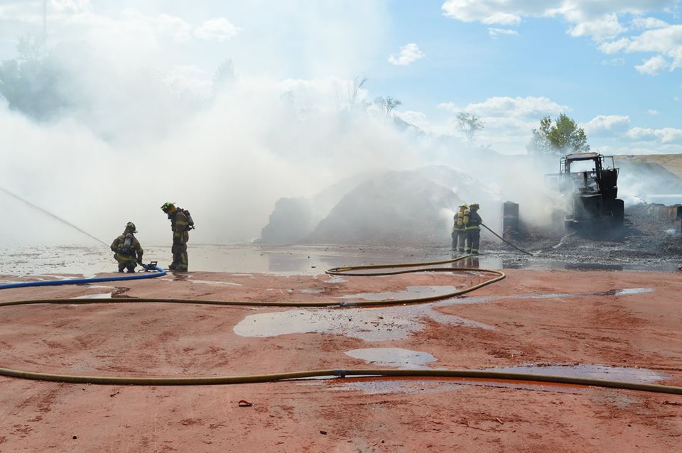 Elk River Bulldozer, Mulch Fire Draws in Multiple Departments on NNO