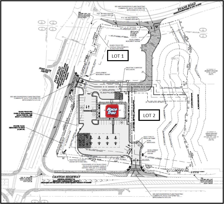 Post Road and Highway 20 (Canton Highway) Cumming, 30040