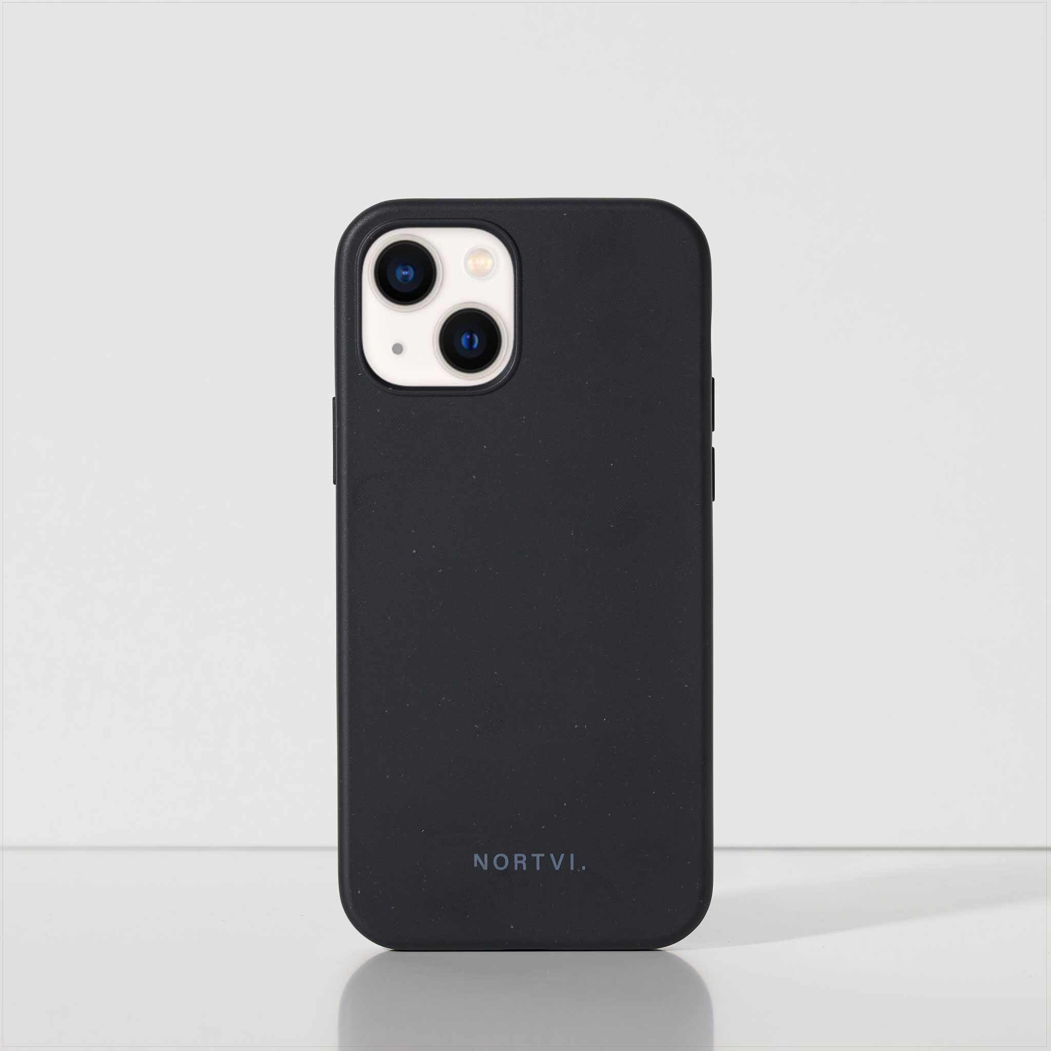 iPhone 13 Case NORTVI Black Sustainable, Premium & Durable.
