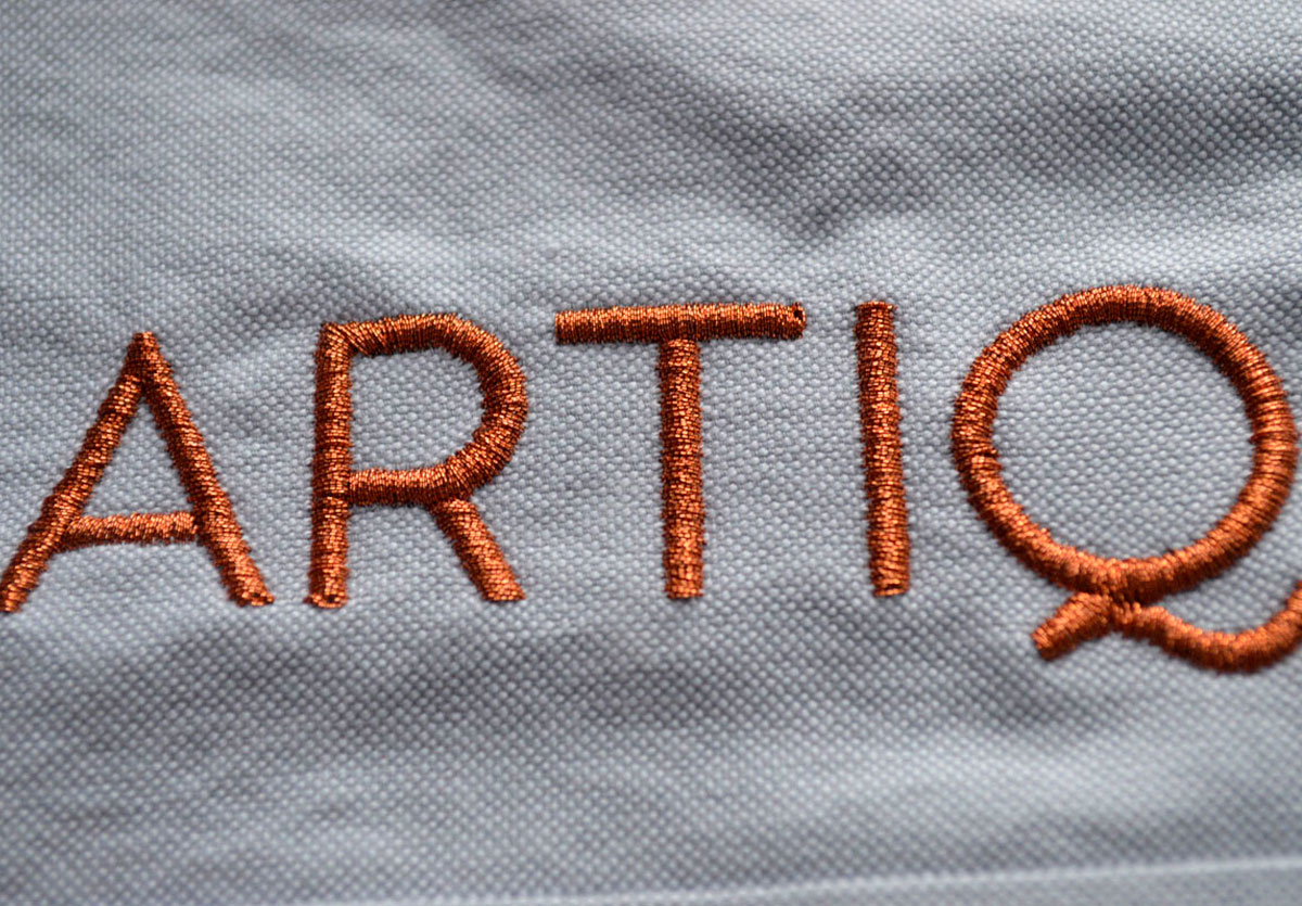 Logo embroidery service in London. We embroider on workwear, polo