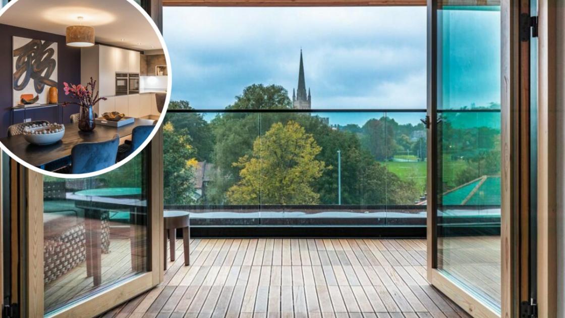 Riverside Road flat with views of Norwich Cathedral on sale Norwich News