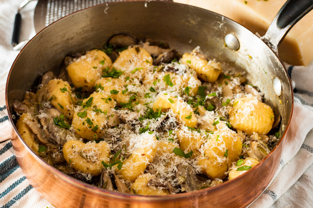 Gnocchi con crema di funghi The Nosey Chef