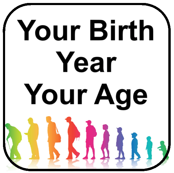 Your birth year and age