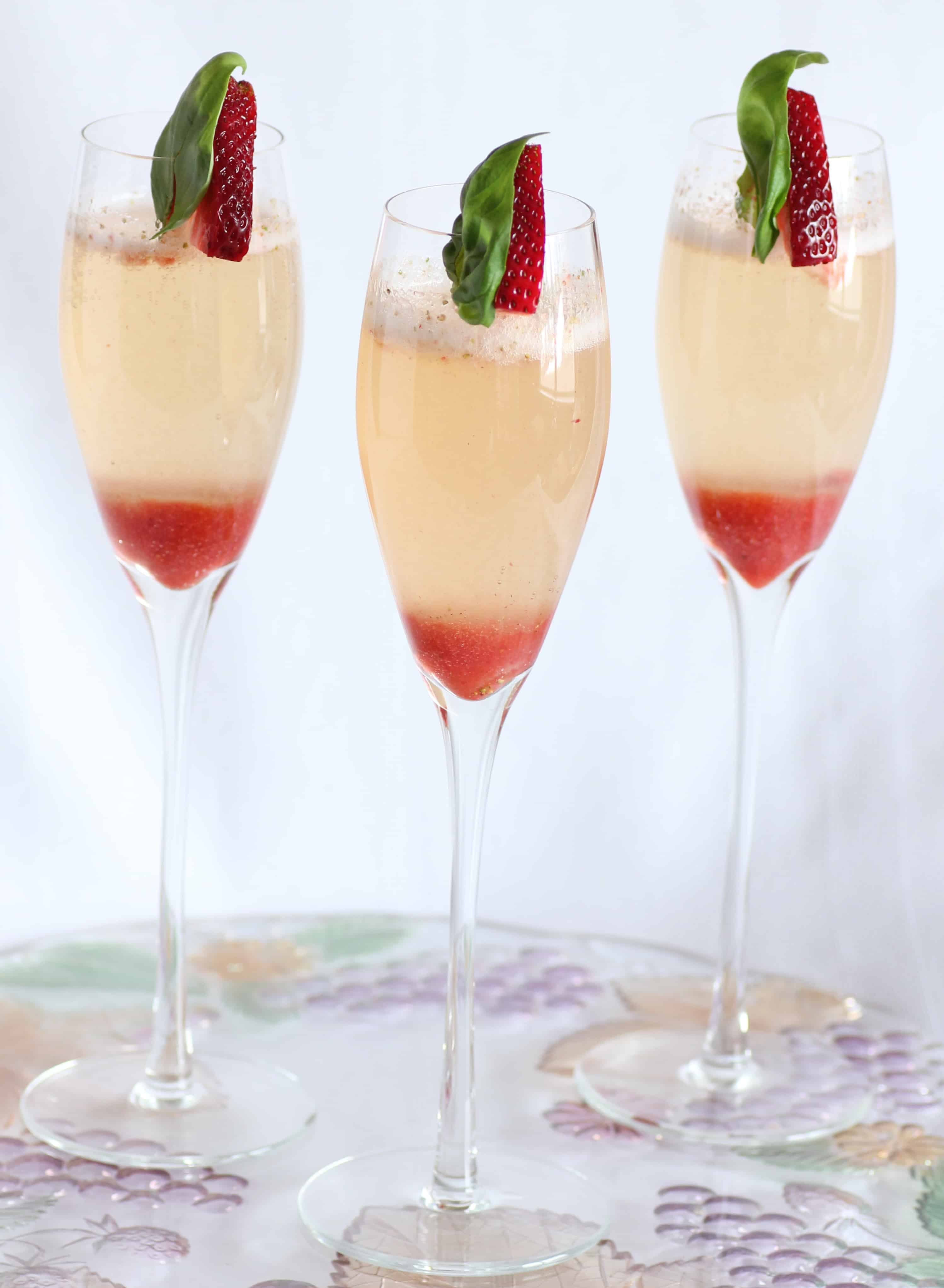 Strawberry Basil Bellini Noshing With the Nolands