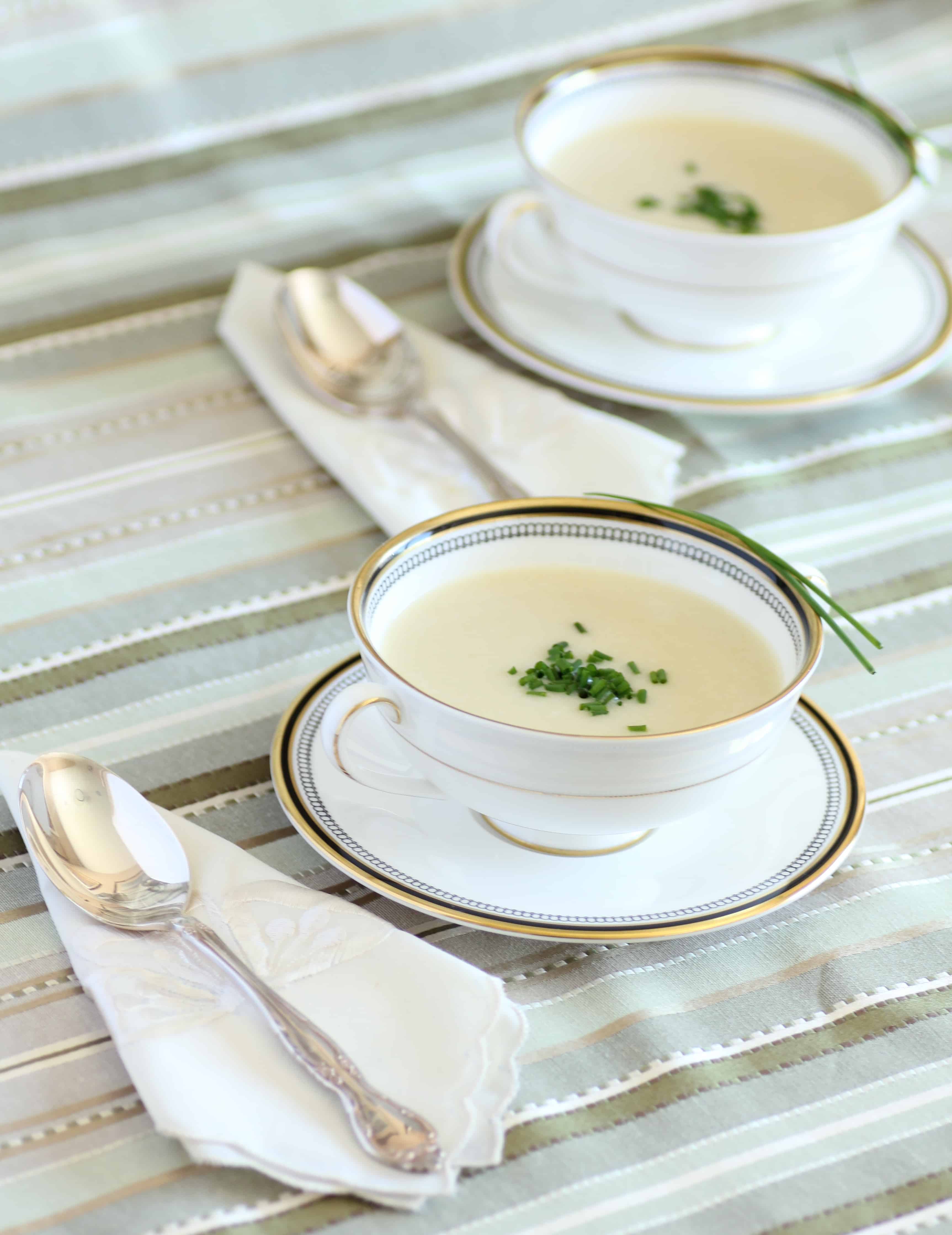 Julia Child's Vichyssoise for JC100 Noshing With the Nolands