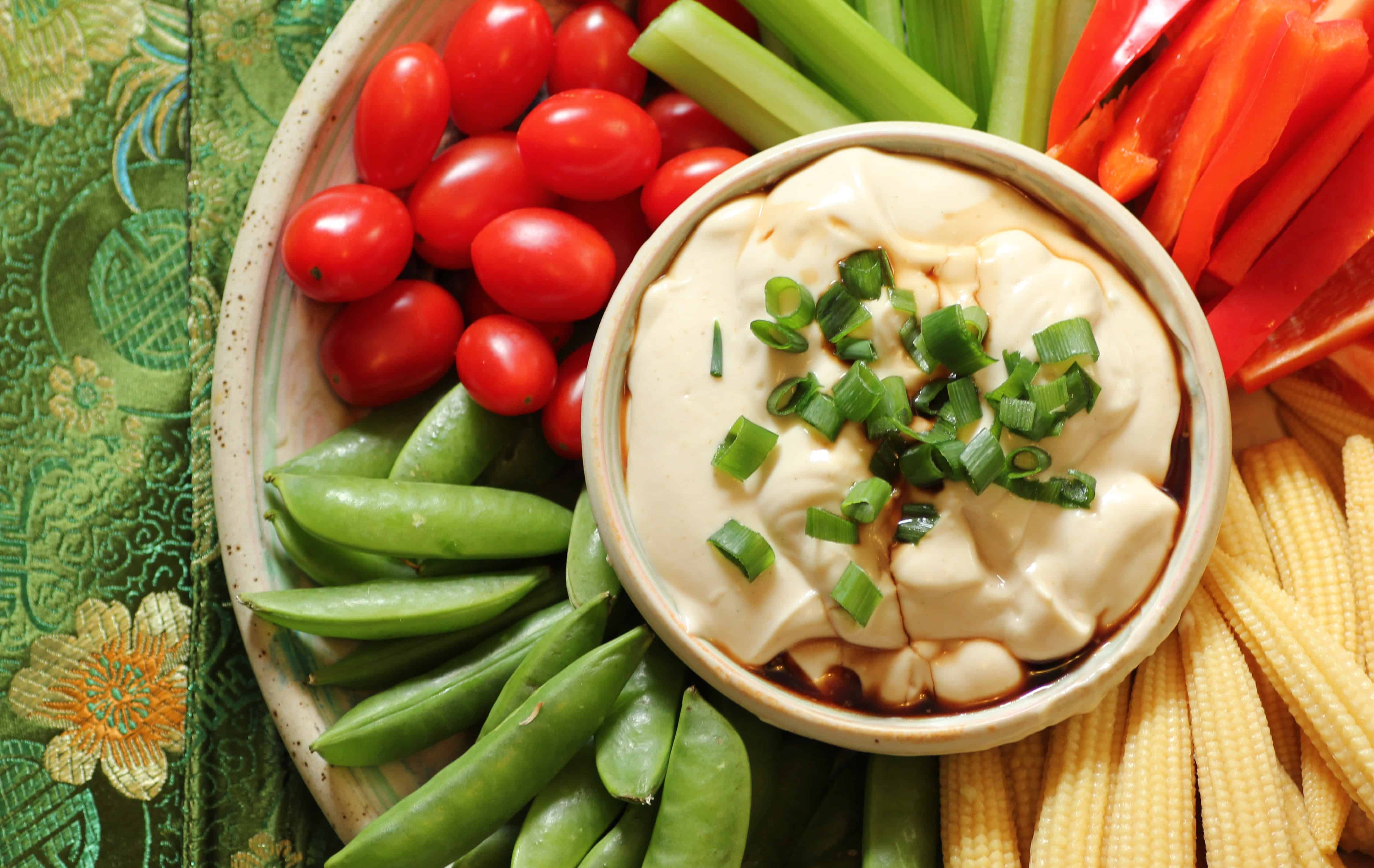 Asian Veggies and Dip