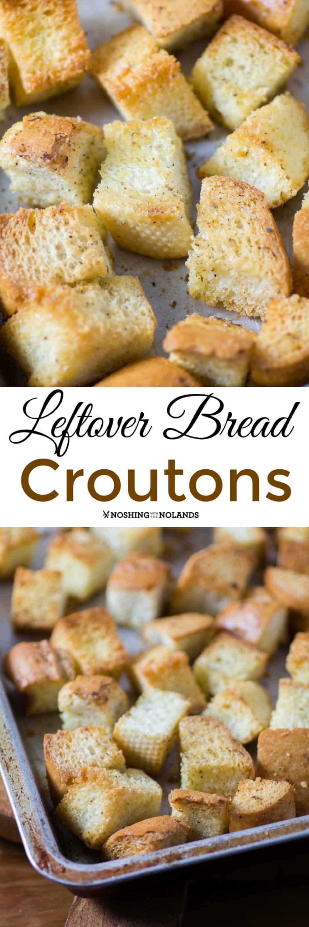 Leftover Bread Croutons