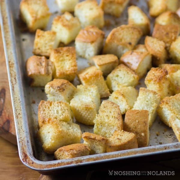 Leftover Bread Croutons