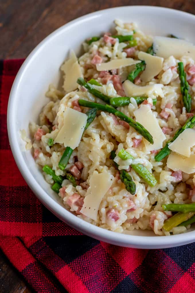 Instant Pot Risotto (Ham & Asparagus) Noshing With the Nolands