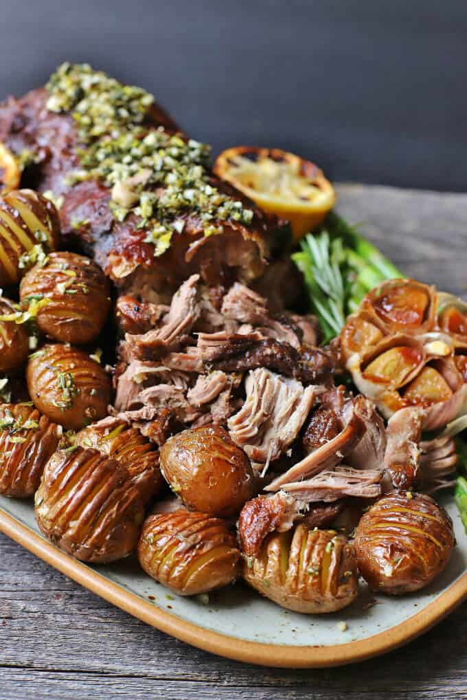 Slow Roasted Boneless Leg of Lamb Noshing With the Nolands