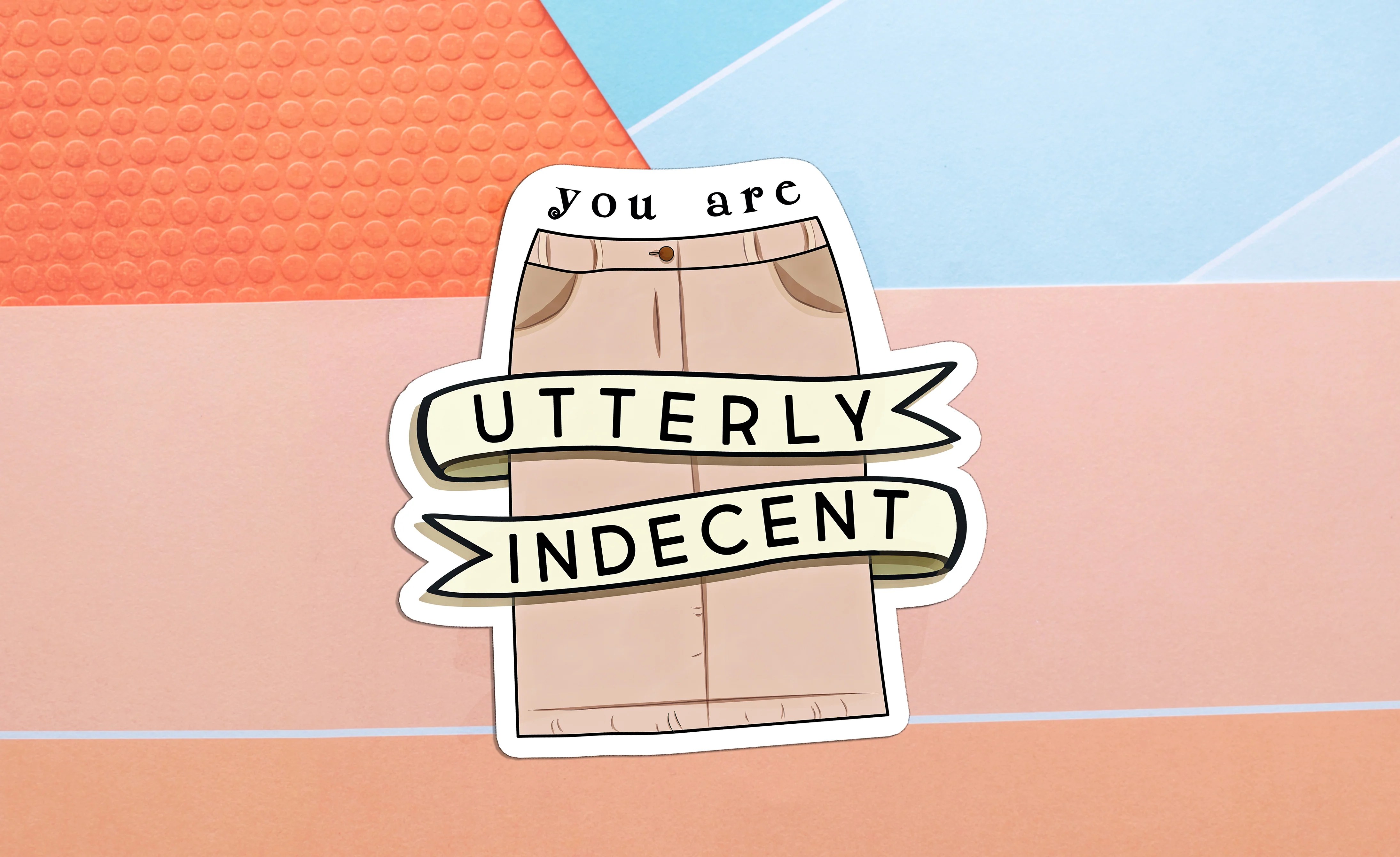 Twilight Inspired Khaki Skirt Sticker Nostalgia Noted