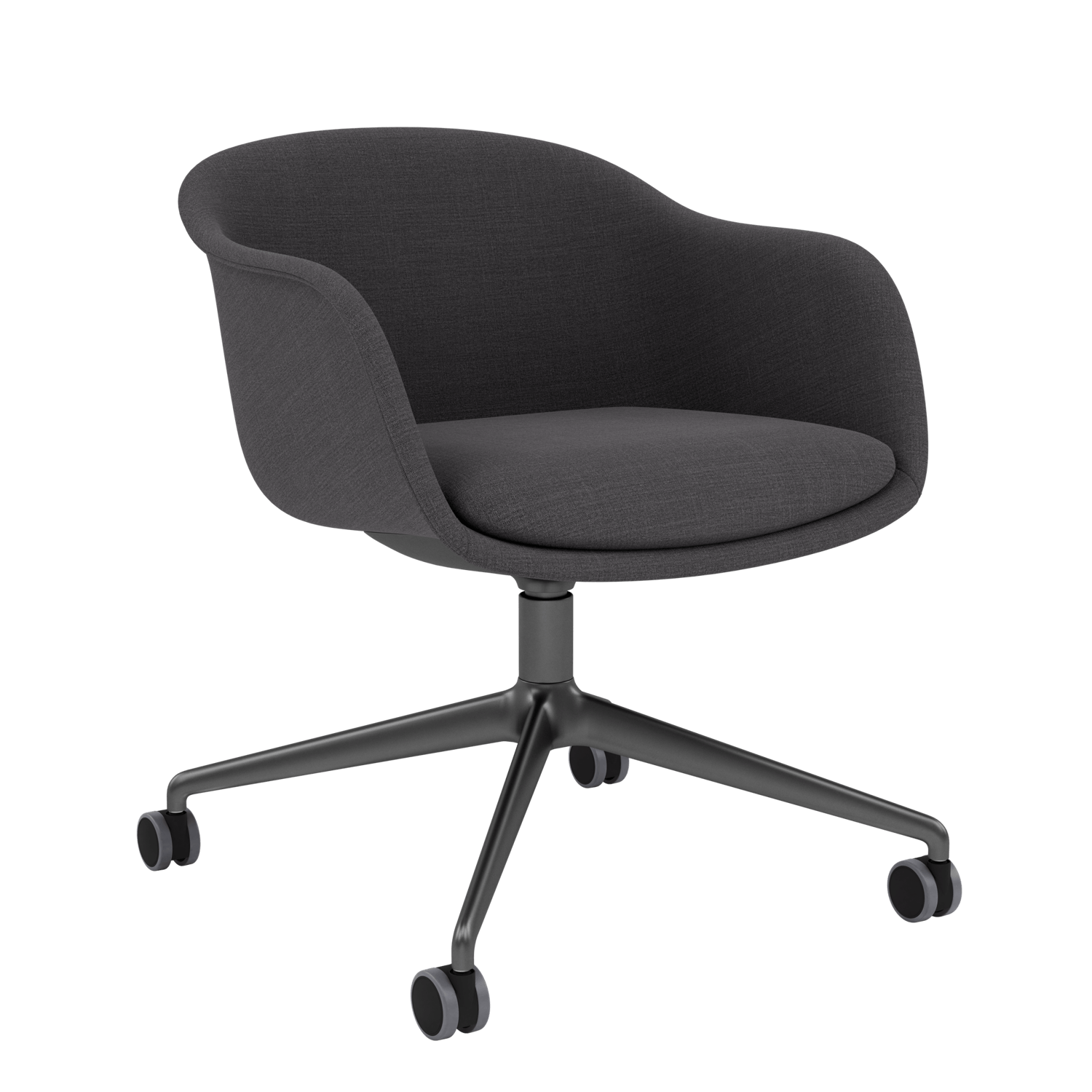 Fiber Conference Armchair (Swivel Base w. Castors) Nostaloft