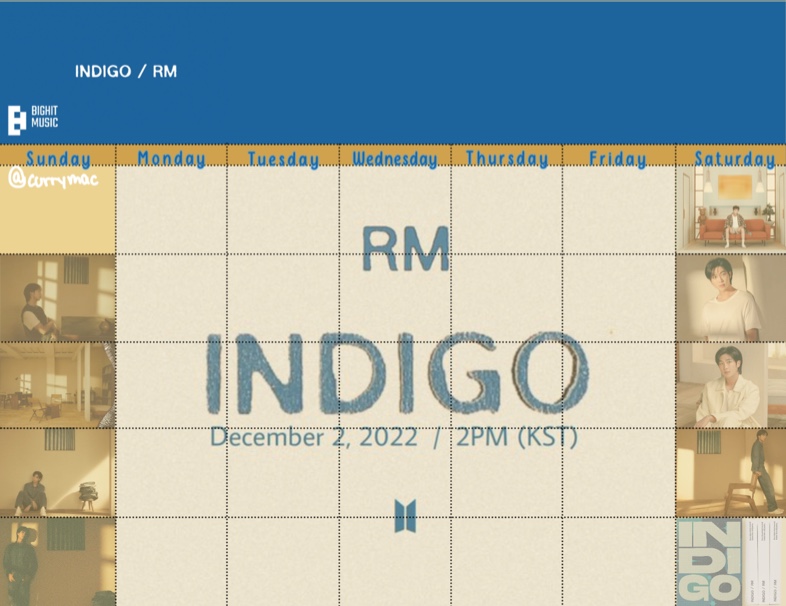 Empty Indigo Calendar By RM Notability Gallery