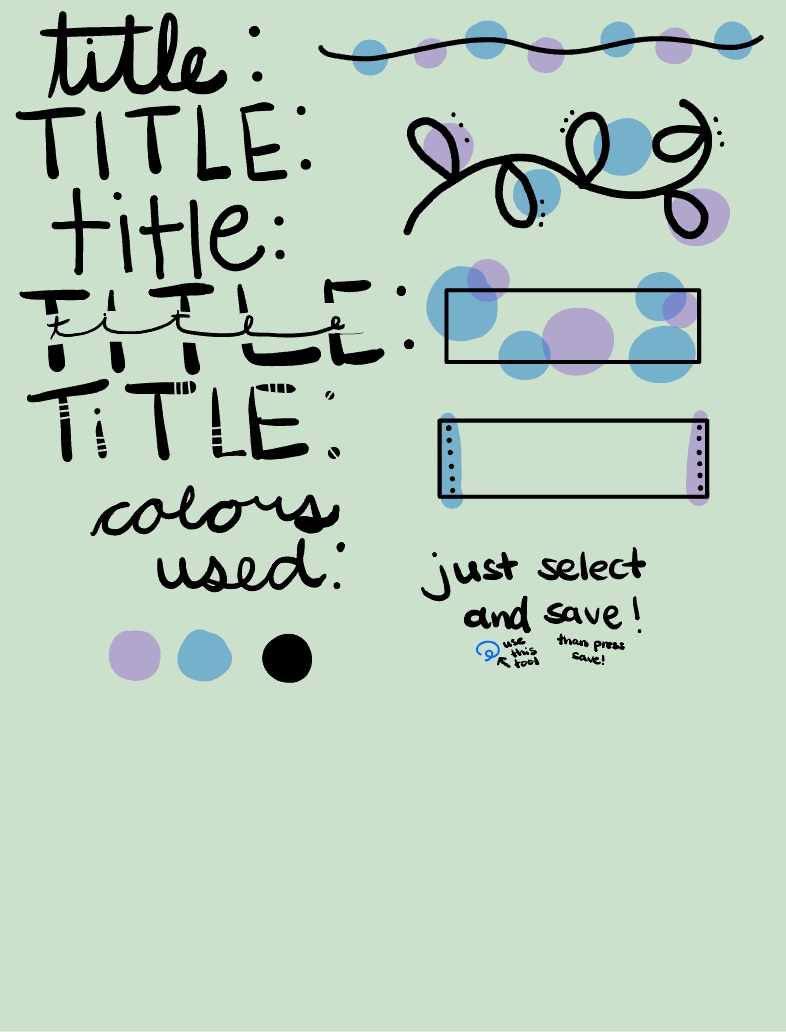 Some Cute Titleheaders And Stickers! Notability Gallery