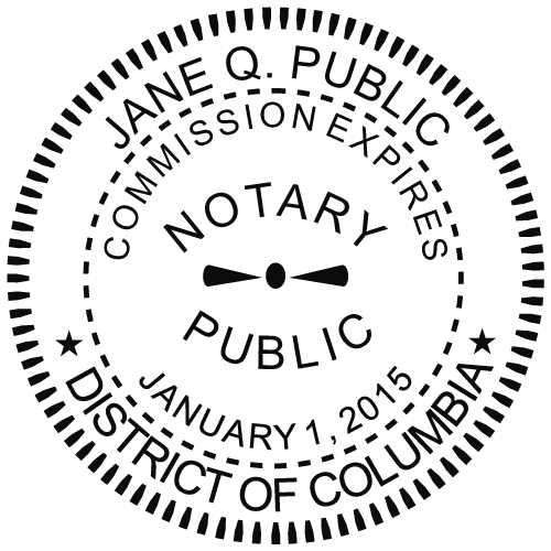 District of Columbia Notary Embosser