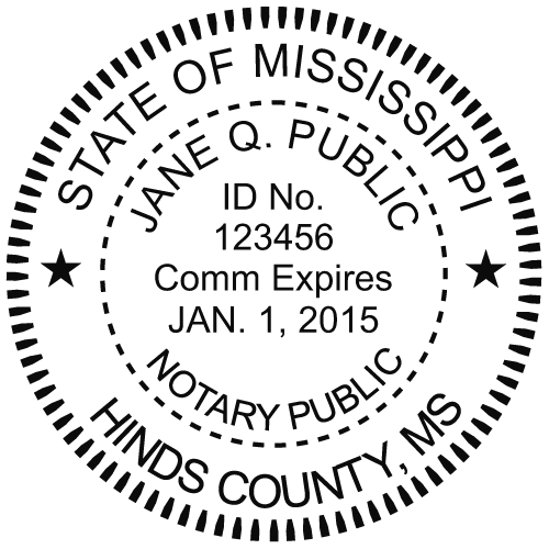 Mississippi Notary Embosser
