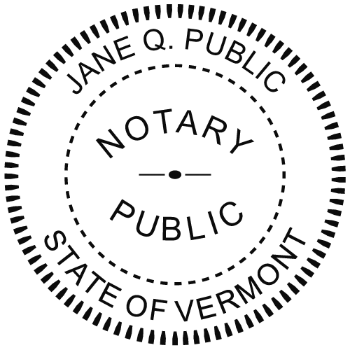 Vermont Notary Embosser