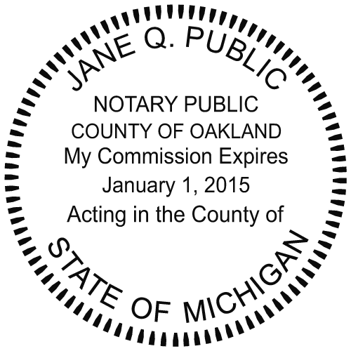 Michigan Notary Embosser »