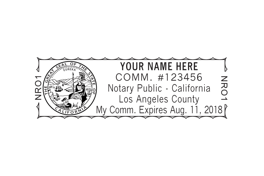Custom California Notary Stamp »