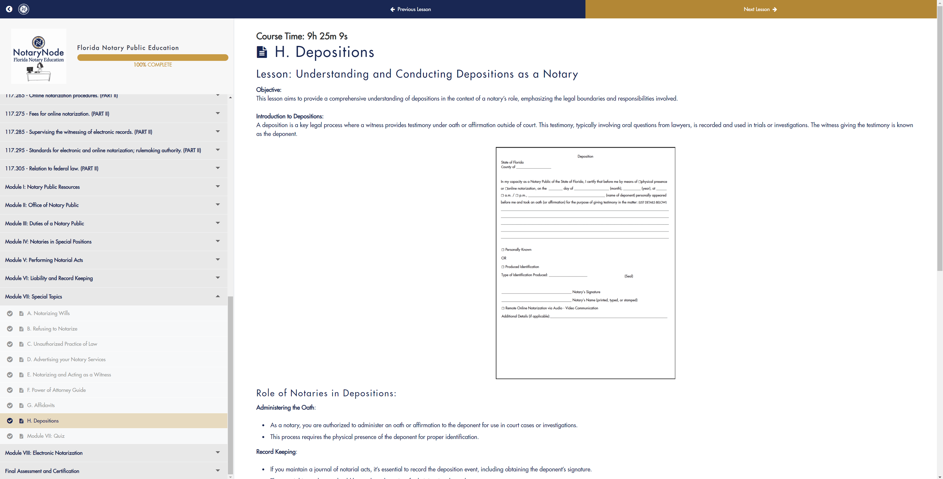Education Notary Node