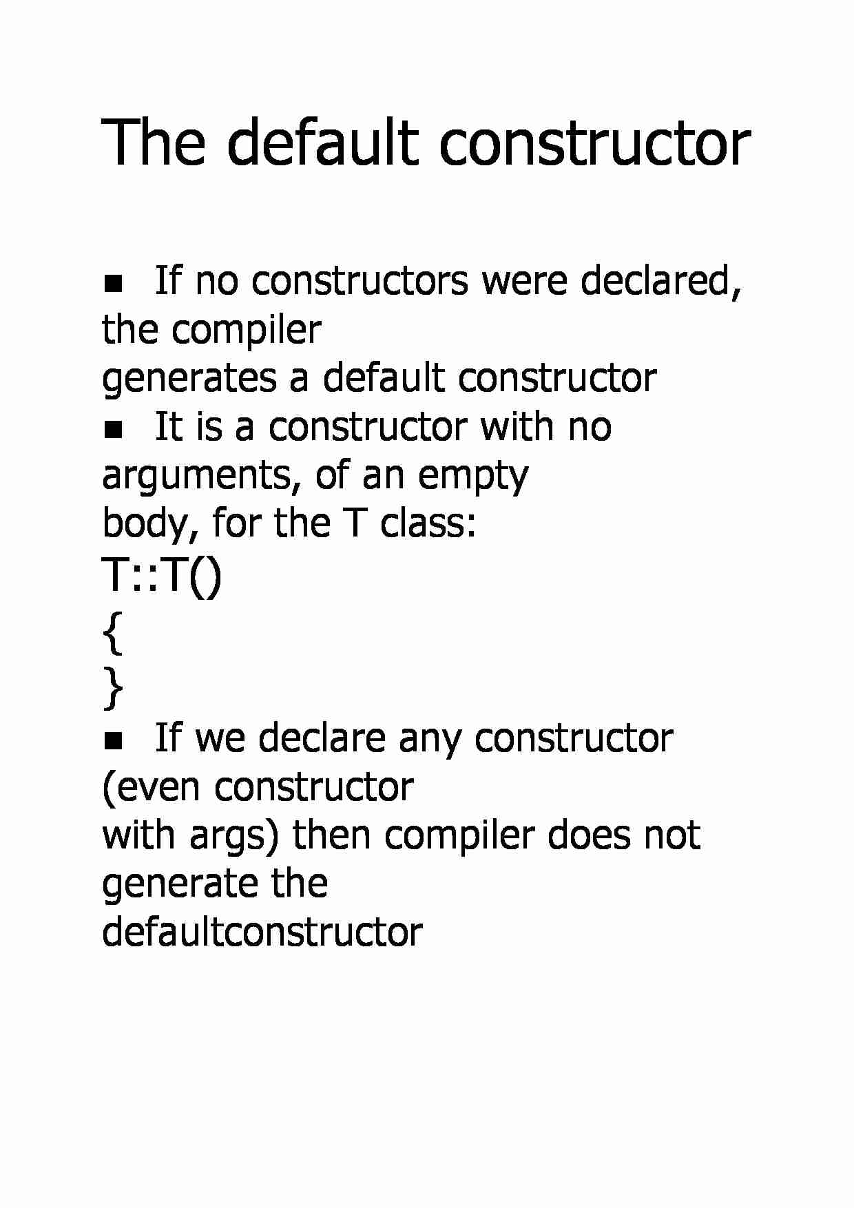 The default constructor Notatek.pl