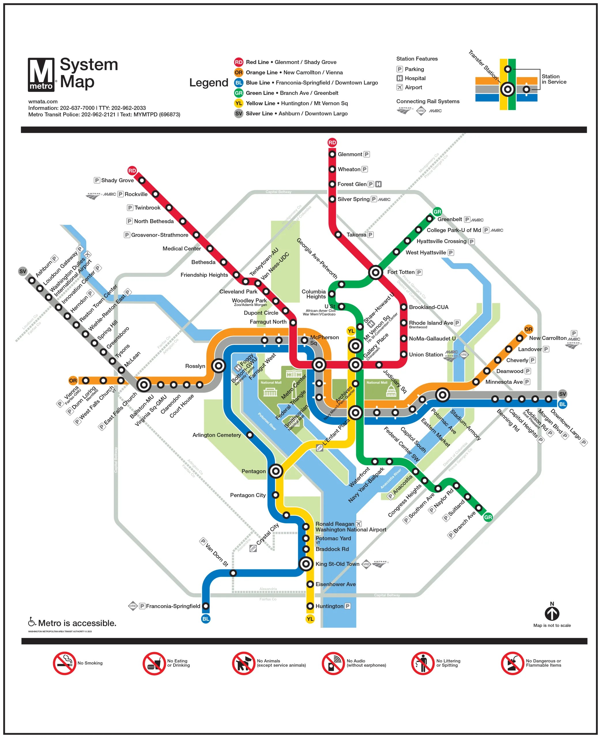 WMATA Map DC Metro Map for 2025 Not Bored in DC