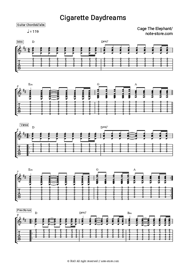 Coffee And Cigarettes Guitar Chords at Elizabeth Sisco blog