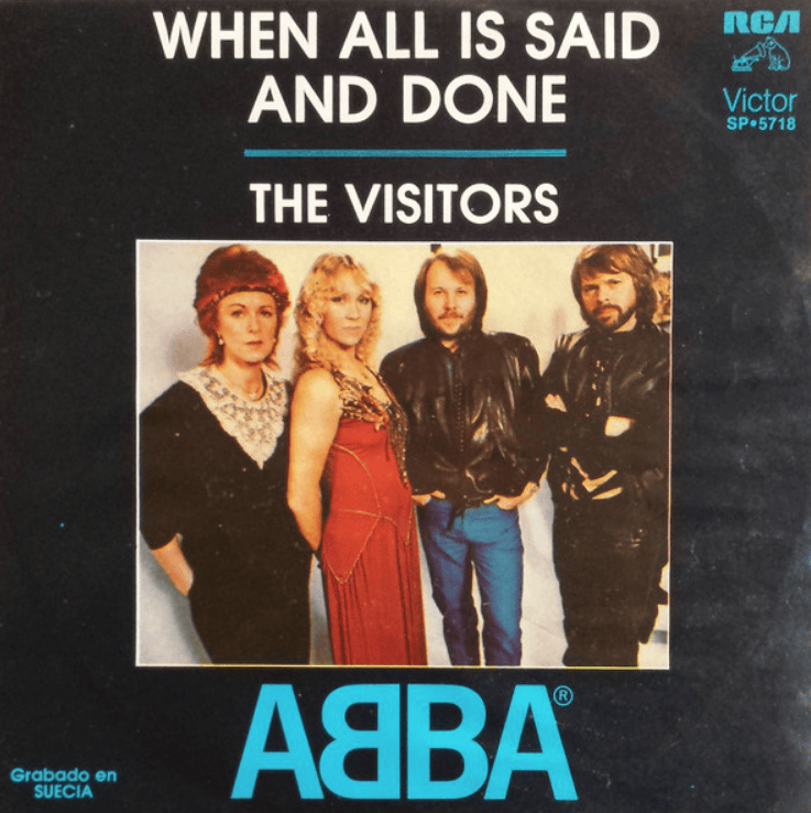 ABBA When All Is Said And Done Noten für Piano downloaden für