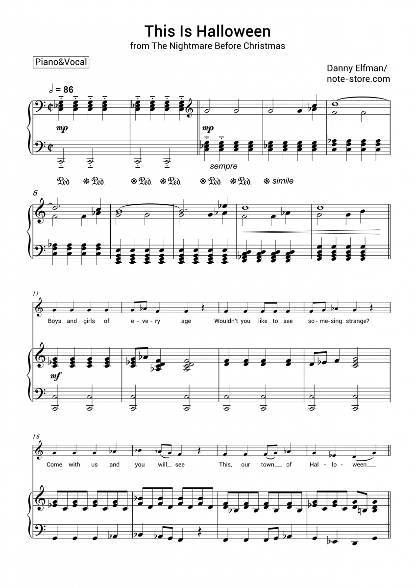 Danny Elfman This Is Halloween (OST The Nightmare Before Christmas